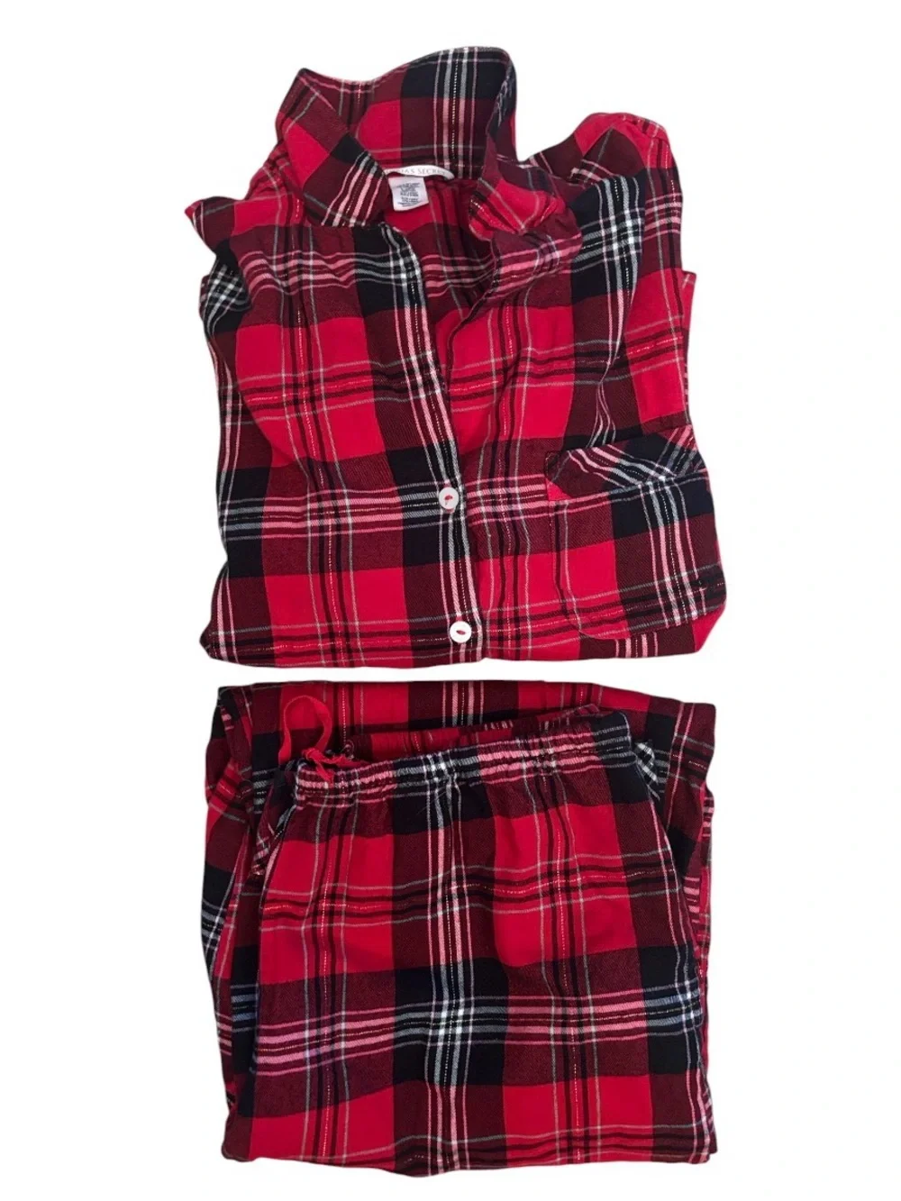 Victoria’s Secret | Popular Red Plaid Winter Matching Pajama Set | Comfy Night S